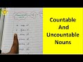Countable Noun Uncountable Noun English Grammar
