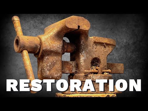 Rusty locked Vice - Perfect Restoration