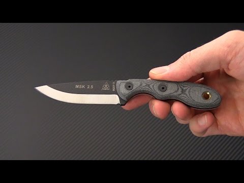 TOPS Knives Mini Scandi 2.5 Black Linen Micarta Bush Knife TOPS Knives Mini Scandi 2.5 Black Linen Micarta Bush Knife