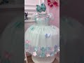 Vestido Infantil Verde Busto Plissado Com Flores Borboleta