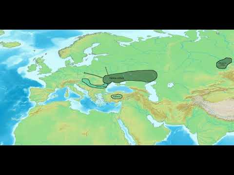Migration of the Indo-Europeans over time