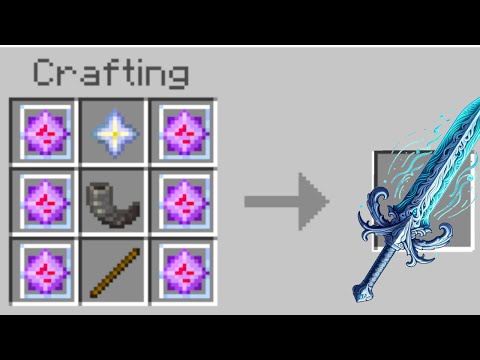 How to get this INCREDIBLE Shockwave Sword in Minecraft Bedrock!
