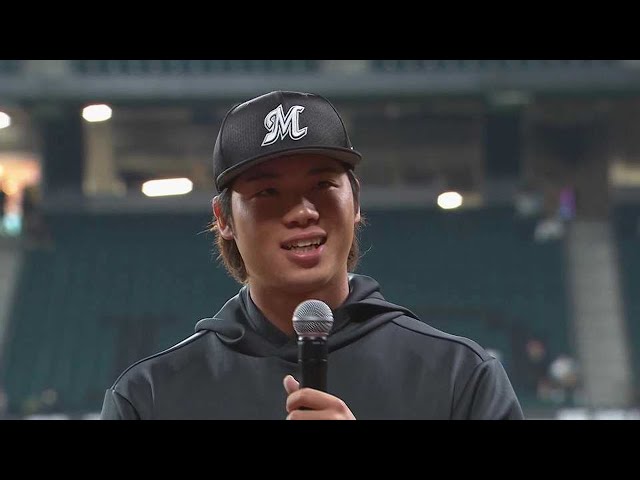 マリーンズ・森遼大朗投手ヒーローインタビュー 4月19日 北海道日本ハムファイターズ 対 千葉ロッテマリーンズ