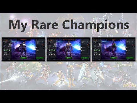 My Rare Champions in Marvel Contest of Champions