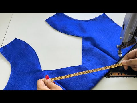 Trending Blouse Designs Back || Blouse Ki Designs || Cutting And Stitching Back Neck Blouse Design
