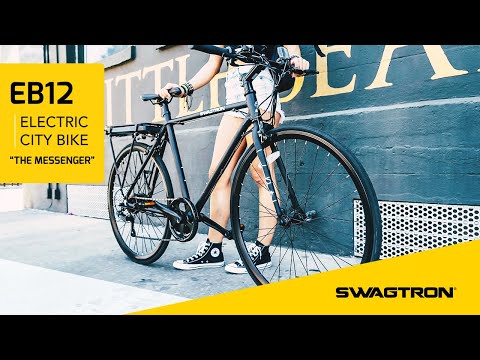 THE MESSENGER feat. SWAGTRON EB12 Electric City Bike