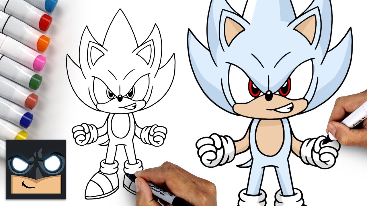 How To Draw Hyper Sonic | Step by Step Tutorial