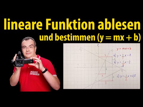 Reading a linear function & determining a linear function | Lehrerschmidt