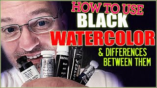How To Use Black Watercolor Paint &amp; Make Dark Mixes
