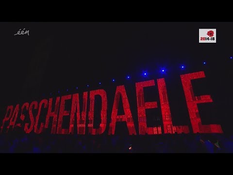 Herdenking WO1 100 jaar Slag bij Passendale 30-07-2017 (VRT)