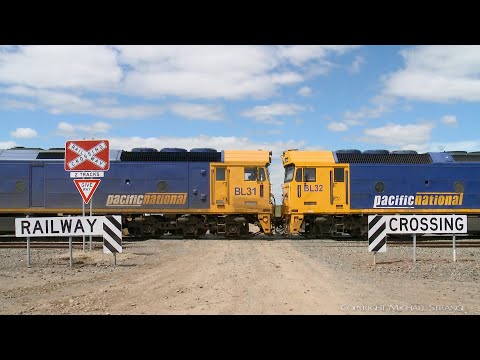 7731V Pacific National Grain Train With BL32 & BL31  (17/11/2021) - PoathTV Australian Railways