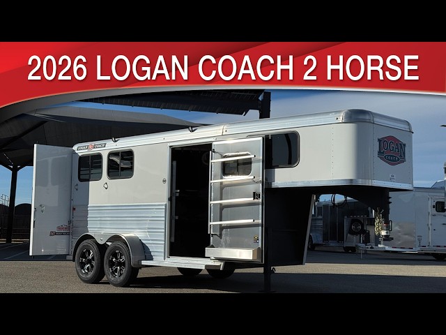 Preview image of 2026 Logan Coach Bullseye 2 Horse Gooseneck The Most Maneuverable Trailer youtube video