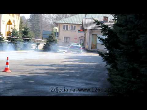 Rajd KJS Lubenia 2011 (3.4.2011) - Toyota celica - trzy pierwsze przejazdy palenie gumy