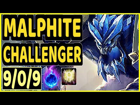 SWORD (MALPHITE) - 9/0/9 KDA TOP CHALLENGER GAMEPLAY - KR