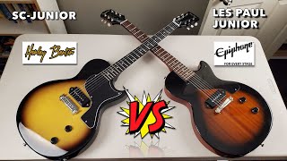Video thumbnail for Epiphone Les Paul Junior VS Harley Benton SC-Junior by Landon Bailey