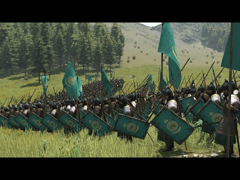 500 Empire Soldiers vs. 500 Khuzait Riders – Shieldwall vs. Horse Archers!