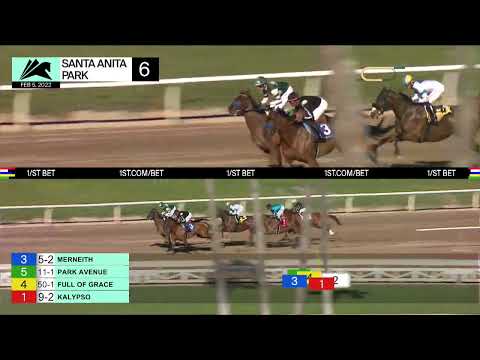 Merneith wins the Grade 2 Santa Monica Stakes on Saturday, February 5, 2022 at Santa Anita Park.