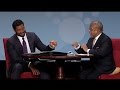 Russell Wilson with Dr. Henry Louis Gates, Jr. at The Richmond Forum