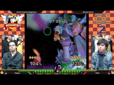 SoCal's Fastest Hedgehogs 2 - Peligro (Peach) vs. TpFox (Fox) - SSBM Winners Semis Singles
