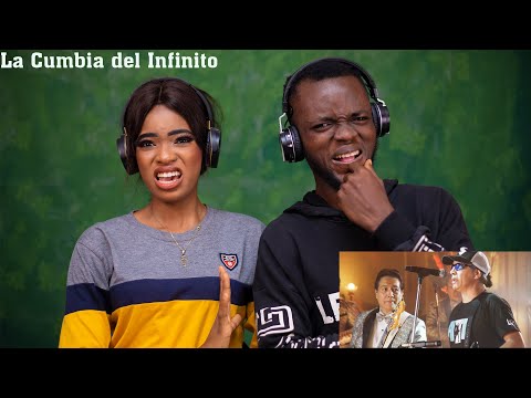 OUR FIRST TIME HEARING Los Ángeles Azules - La Cumbia del Infinito ft. Pablo Lescano REACTION!!!