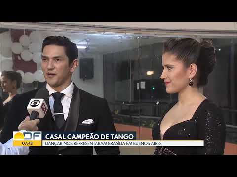 Juliano Andrade e Paula Emerick - Bom Dia DF - Casal de Brasília é campeão de tango em Buenos Aires