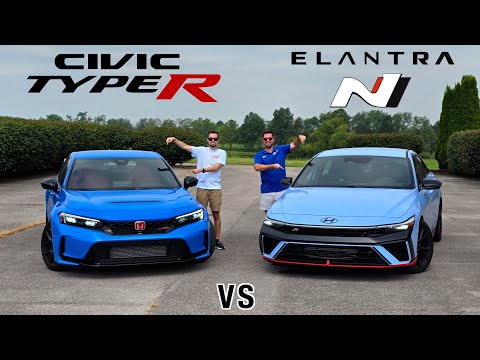 BIG FUN! -- 2025 Hyundai Elantra N vs. Honda Civic Type R: Comparison