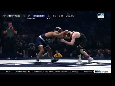 Roman Bravo-Young (Penn State) vs Brody Teske (Iowa) 133lbs