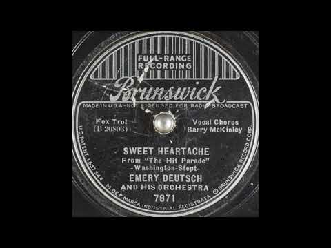 Emery Deutsch & his orchestra - Sweet Heartache (1937)