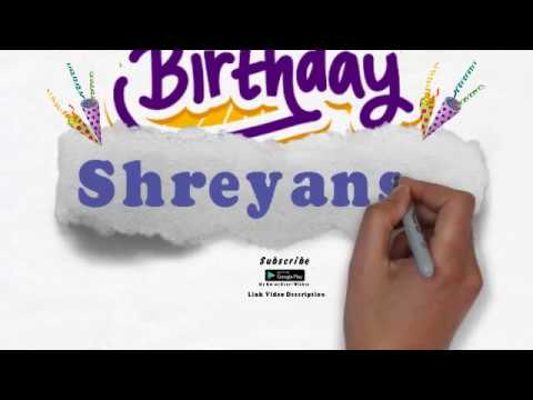 Happy Birthday Shreyansh