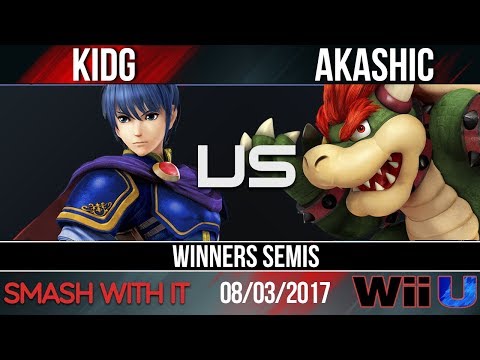 SWI 90 - KidG (Marth/Pac-Man) vs. Akashic (Bowser/Kirby) - Winners Semis - Smash Wii U