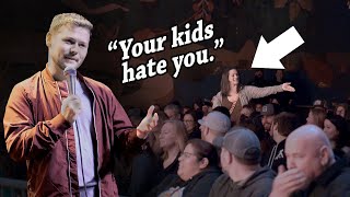 Lady Embarrasses Her Kids at Comedy Show by Drew Lynch