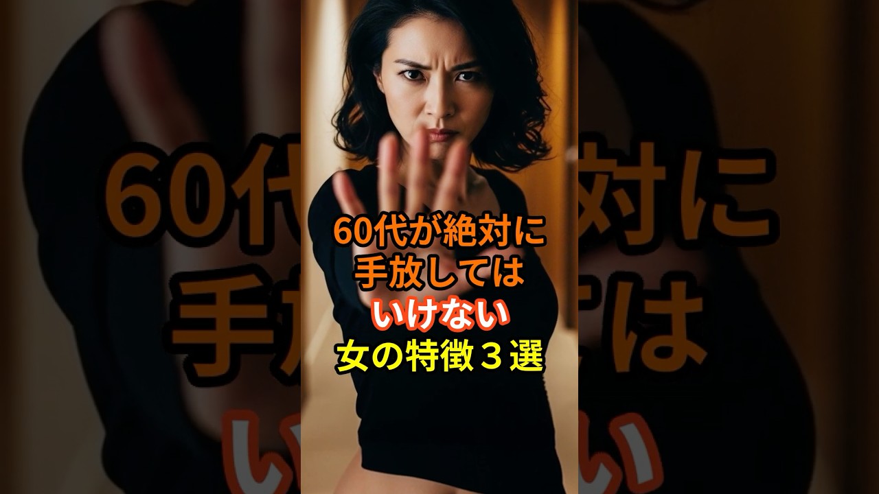 60代が絶対に手放してはいけない女の特徴３選｜中年恋愛｜熟年恋愛【高齢者恋愛】#50代 #60代 #恋愛