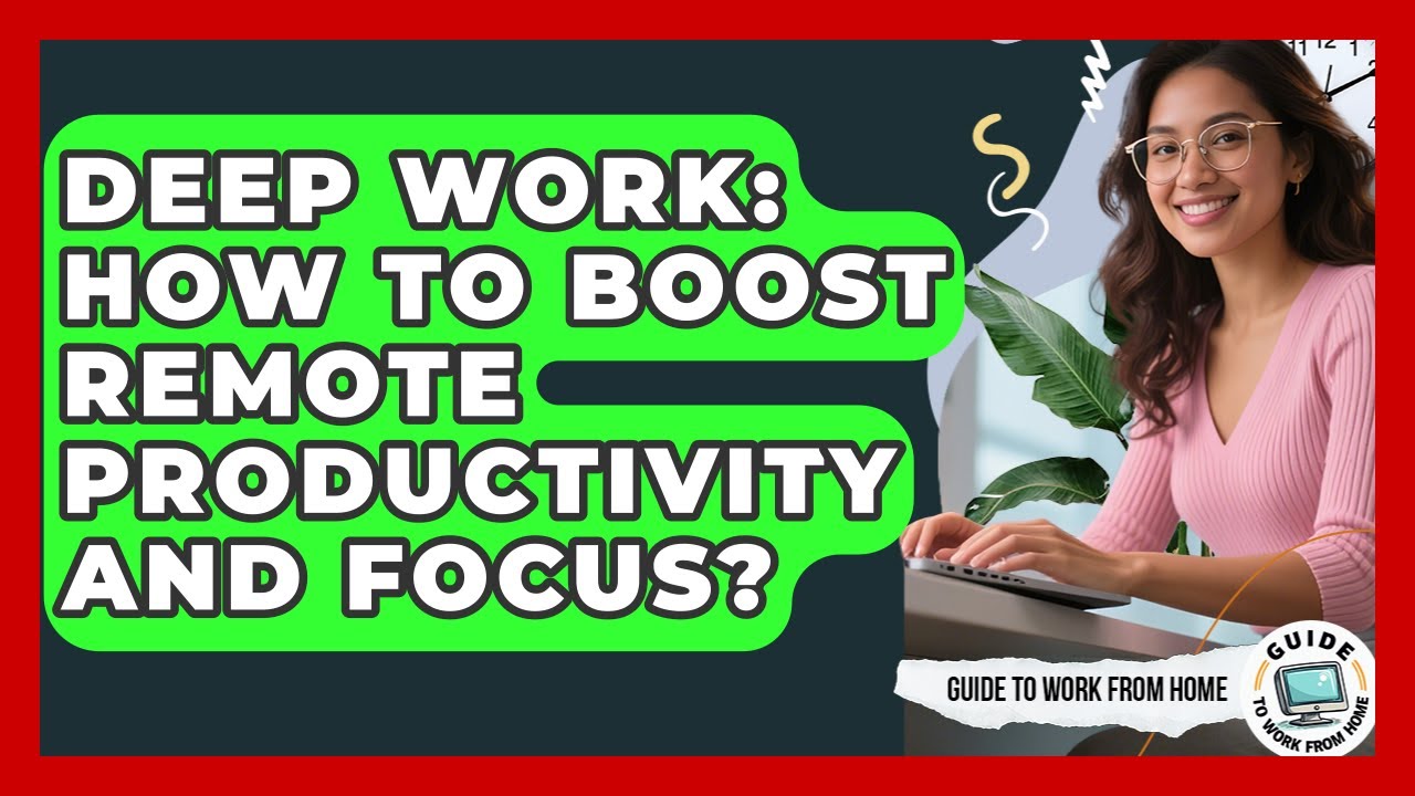 Deep Work: How To Boost Remote Productivity And Focus? - Guide To Work From Home