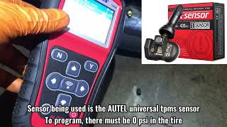 2021 Nissan NV200 TPMS light fix w/ INNOVA 5610 & AUTEL TS508