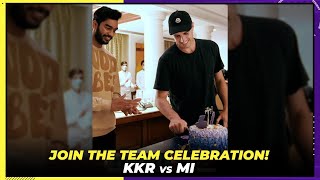 Celebrations after beating Mumbai Indians | Knights In Action | KKR IPL 2022