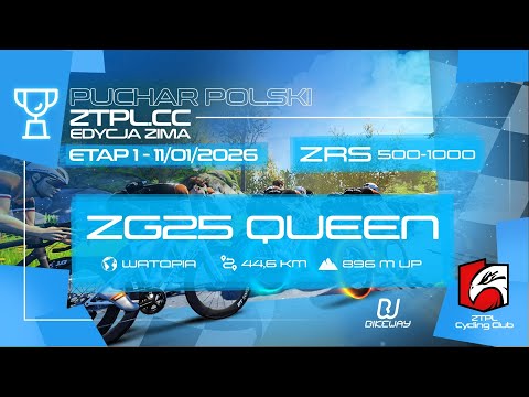ZG25 Queen (44,6 km / 896 m up) | Puchar Polski ZTPL.CC 2025/26 - MEGA Etap 6 | Zwift LIVE