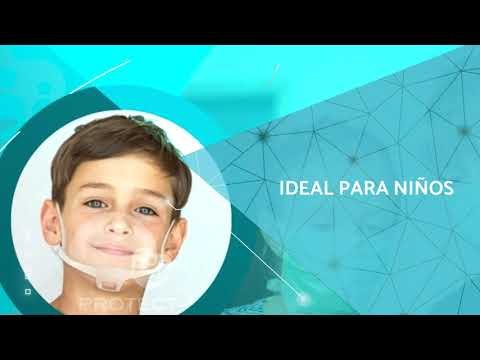 thumbnail video image 2 of Paquete de 50 Cubrebocas de Plástico Protect-MX Mica Transparente, 2 of 8