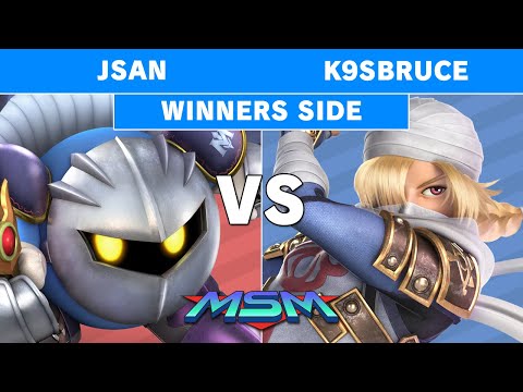 MSM 186 - NSD Jsan (Meta Knight) vs PA K9sBruce (Sheik) Winners Side - Smash Ultimate