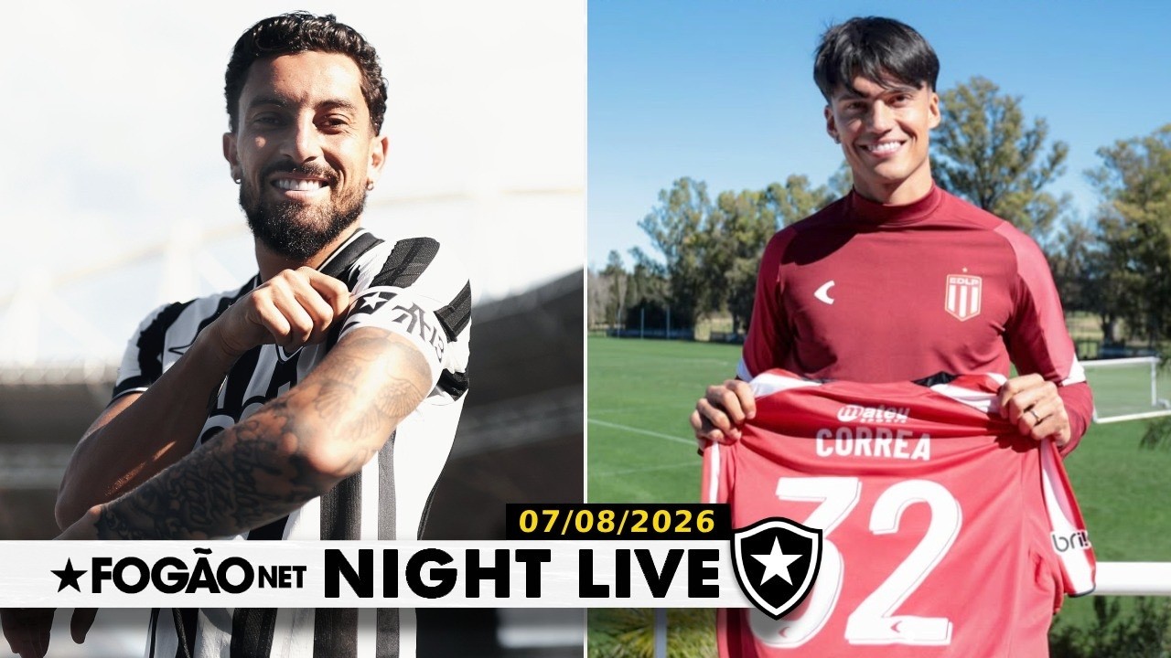 NIGHT LIVE | Botafogo oficializa renovação de Alex Telles; Tucu Correa se apresenta ao Estudiantes