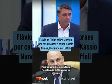 Flávio Bolsonaro cobra Moraes por caso Master e poupa Kassio Nunes, André Mendonça e Toffoli