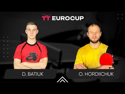 10:20 Dmytro Batiuk - Oleksandr Hordiichuk 10.10.2024 TT Euro.Cup Ukraine Master. TABLE 4