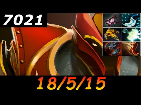 Dota 2 Dragon Knight 7021 MMR 18/5/15 (Kills/Deaths/Assists) Ranked Full Gameplay