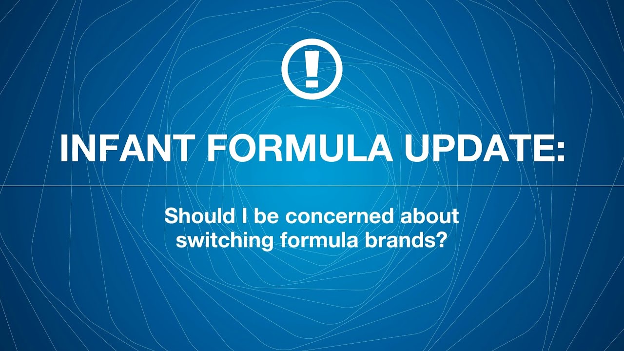 Should I be concerned about switching formula brands?