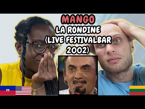 REACTION TO Mango - La Rondine (Live Festivalbar 2002 Arena di Verona) | FIRST TIME HEARING