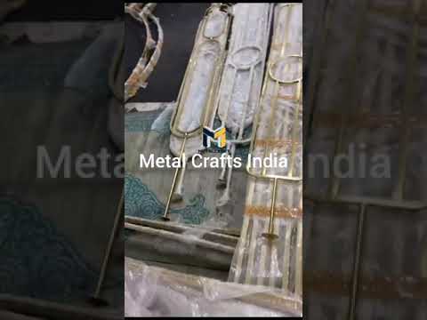 Golden stainless steel partition screens, glossy, 1 panel