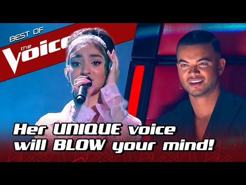 16歳の女の子が「The Voice」でユニークなサウンドでみんなを驚かせる (16-Year-Old SURPRISES everyone with her UNIQUE sound in The Voice)