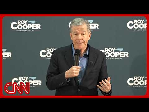 Live: Roy Cooper campaigns in NC, 1 week out from Election Day