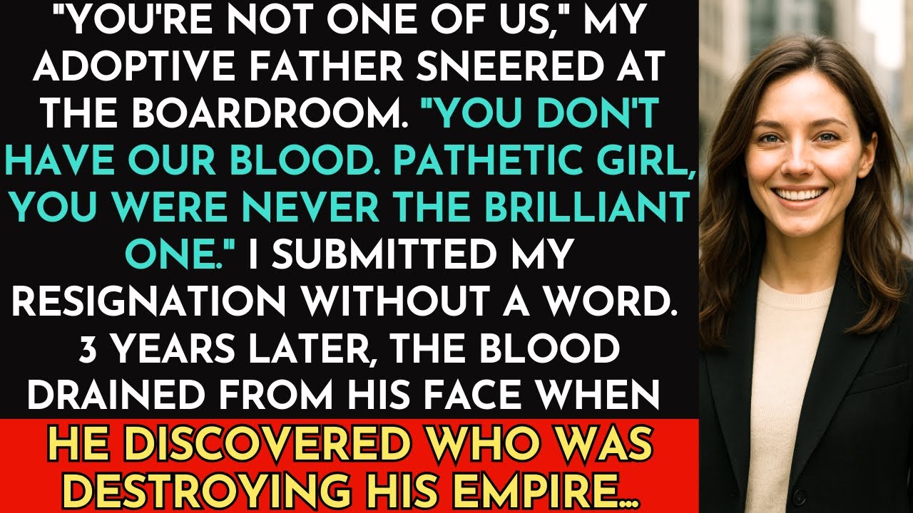 Adoptive father called me "pathetic girl" at board meeting—then he saw who was taking his clients.