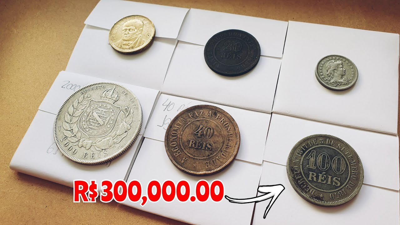 Vou ti mostrar 6 moedas antigas que valem um verdadeiro tesouro na numismatica, vídeo único galera.