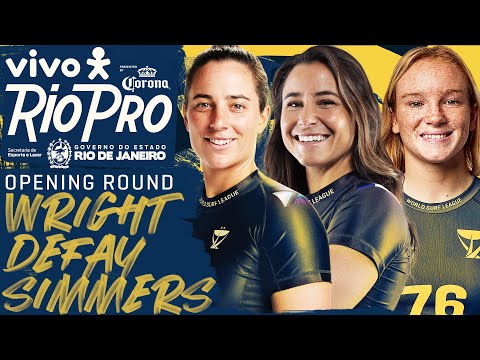 Tyler Wright, Johanne Defay, Caitlin Simmers | VIVO Rio Pro - Opening Round Heat Replay